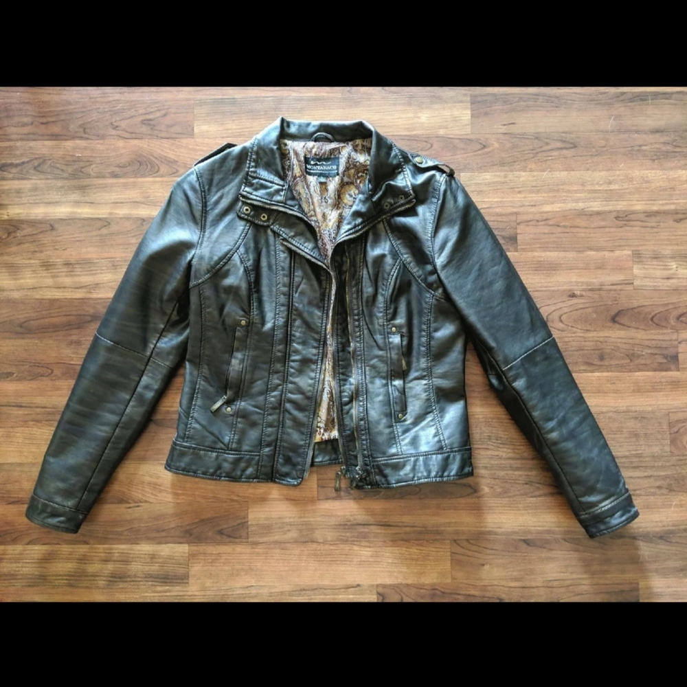 Faux Leather Jacket (M)